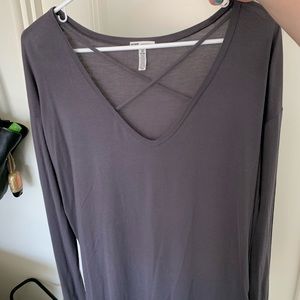 PINK Grey Long Sleeve